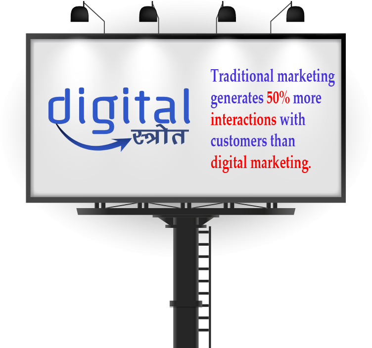 Traditional marketing hoarding